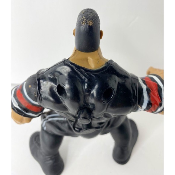 1999 WWF Jakks The Rock "Layin' the Smack Down" Maximum Sweat Series 3 Figure - Picture 6 of 11
